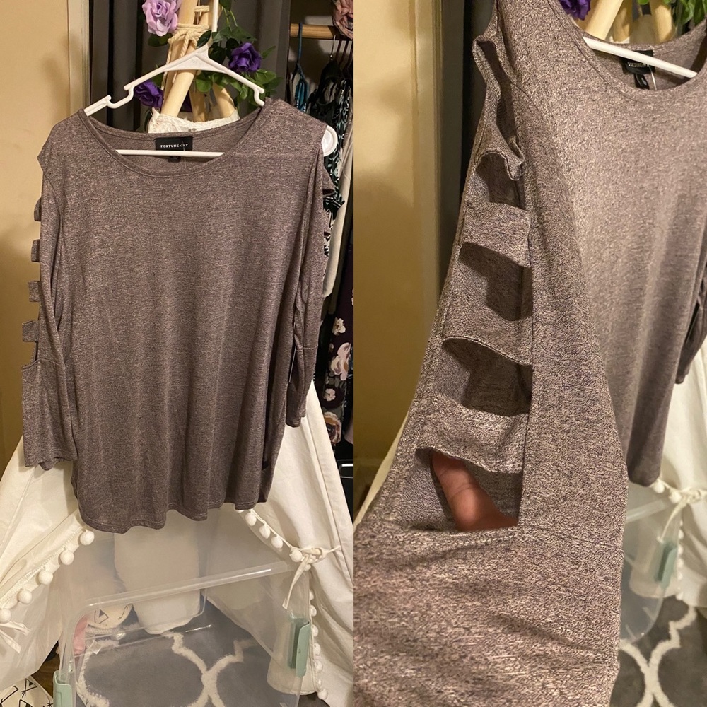 Purple 3/4 sleeve top